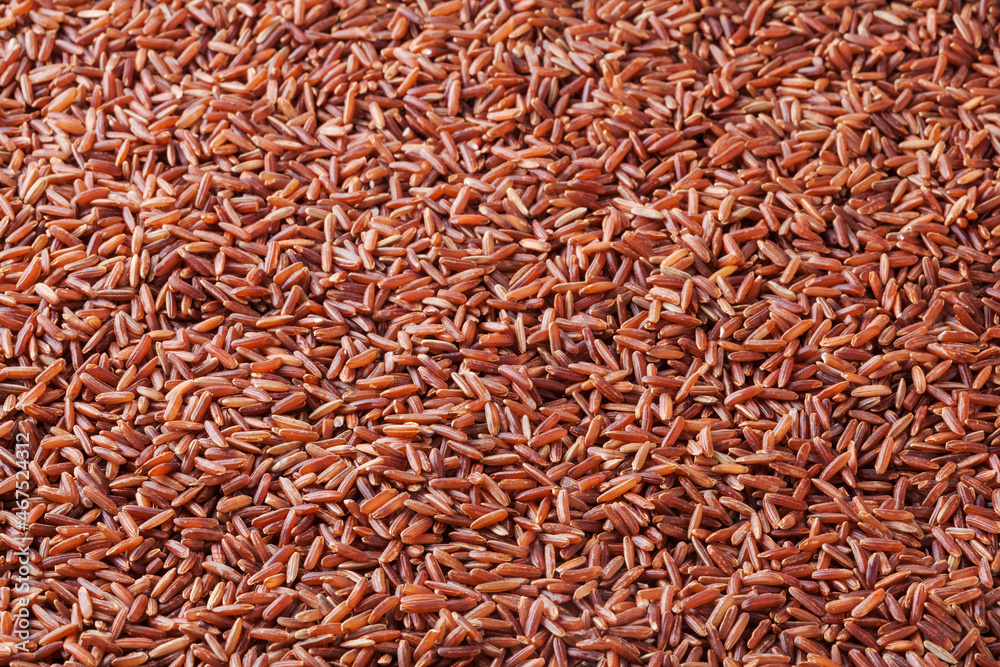 Uncooked red rice background