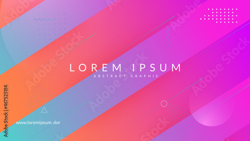 Futuristic Background. Wave Landing Page. Fluid Shape. Blue Grap