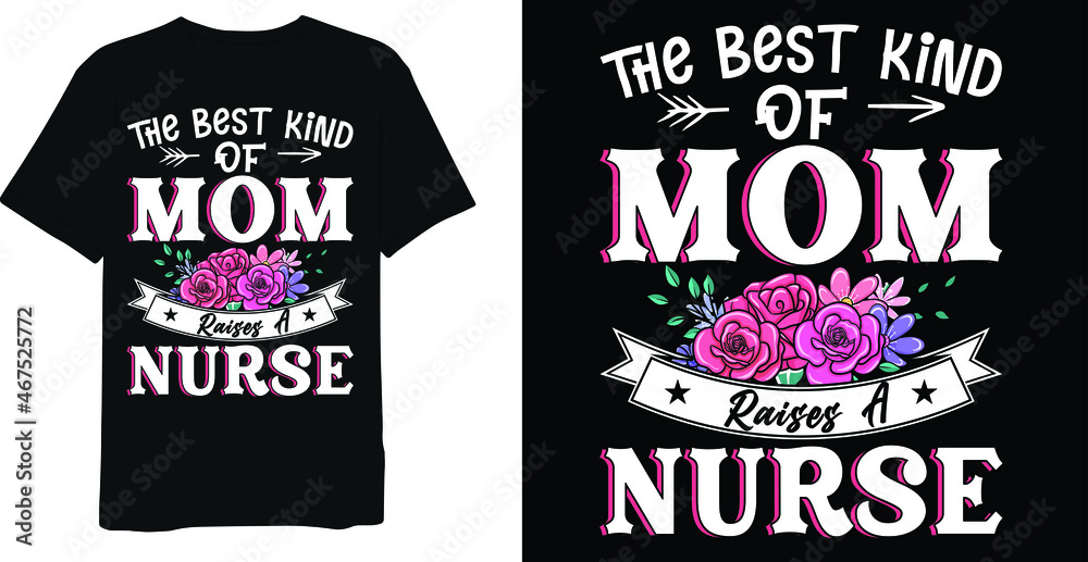 Nurse Typography T-shirt Design