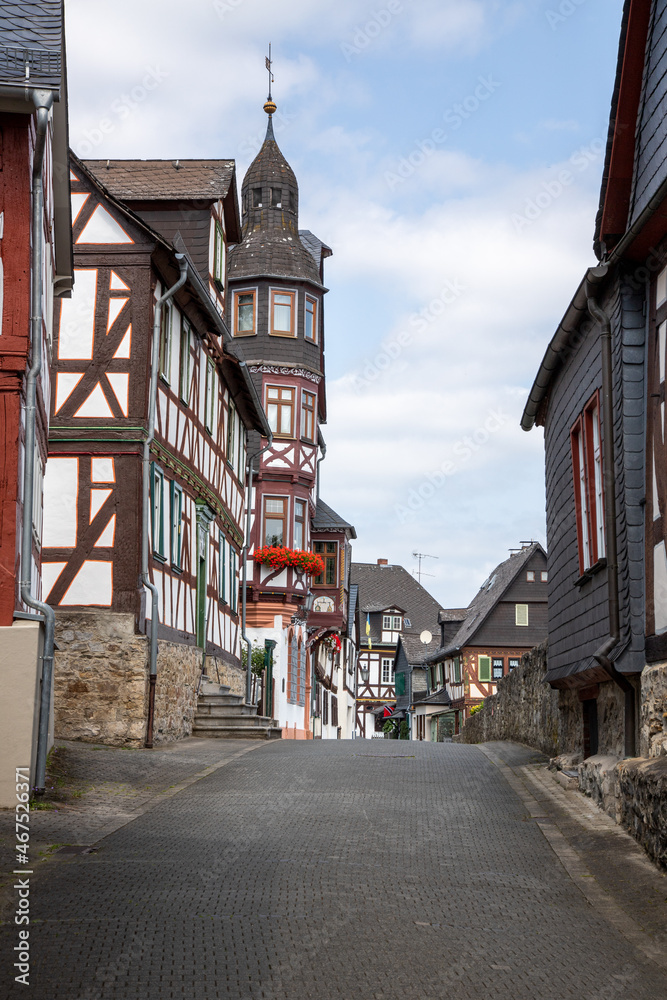 Obraz premium old half-timbered town of Braunfels in the Lahn-Dill district