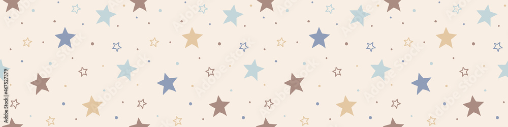 Design of Xmas pattern with stars. Christmas concept. Banner. Vector Design of Xmas pattern with stars. Christmas concept. Banner. Vector