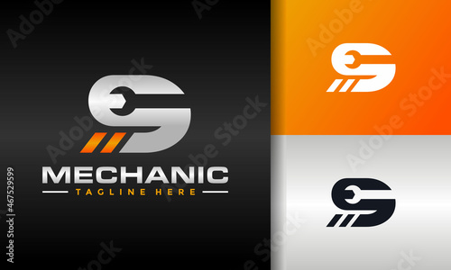 number 9 wrench logo
