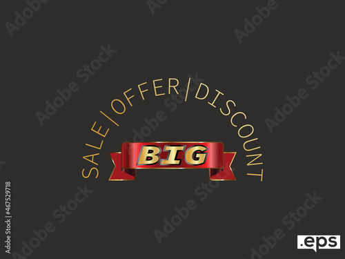 Red Black letters in gold frame. Black friday sale logo collection Free Vector..svg