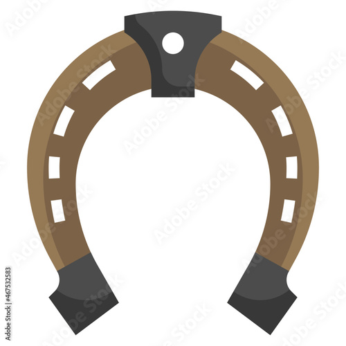 HORSESHOE flat icon,linear,outline,graphic,illustration