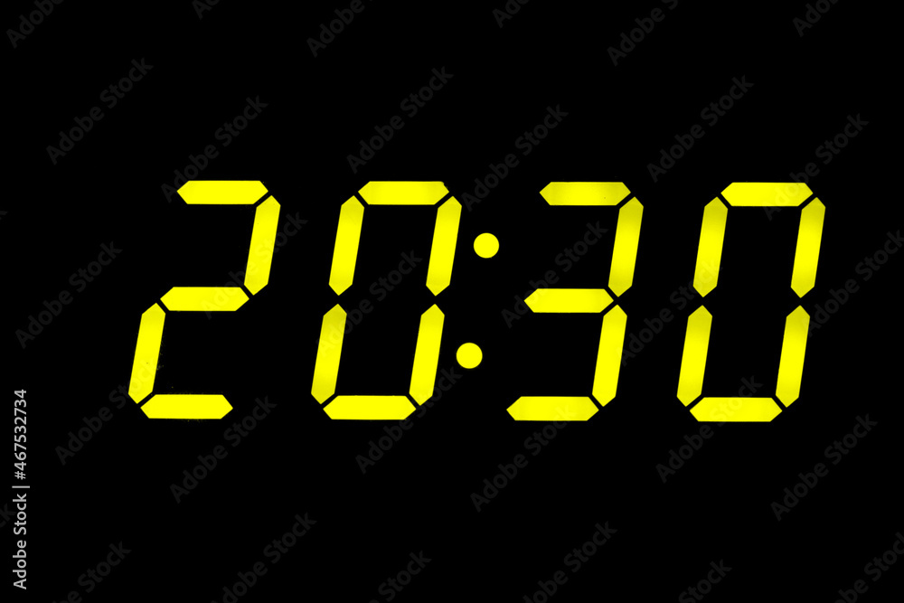 eighties fluo yellow alarm clock digits overlay eighties fluo yellow alarm clock digits overlay