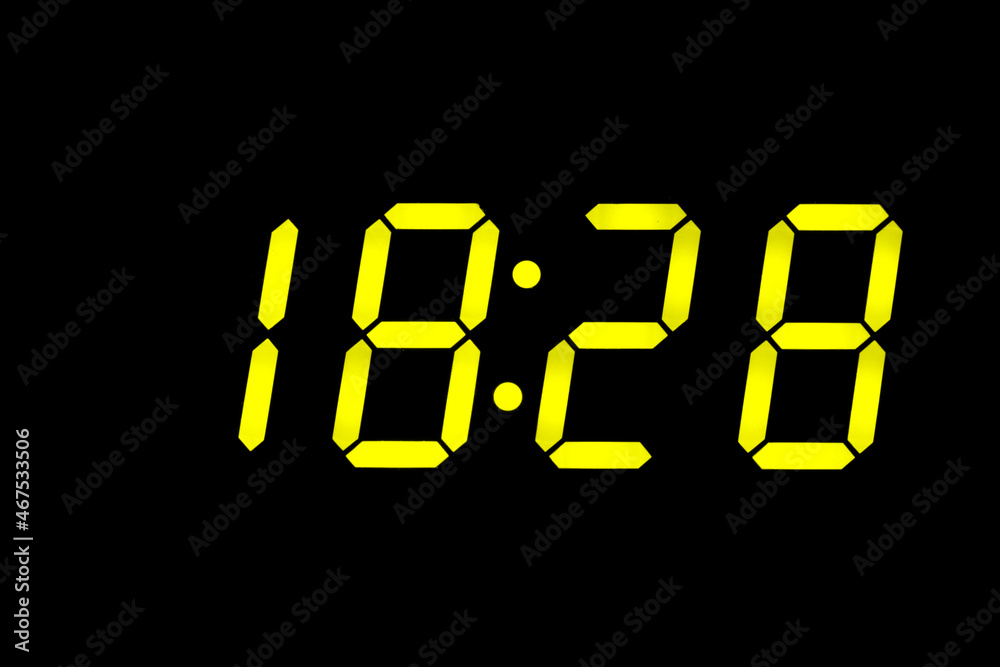 eighties fluo yellow alarm clock digits overlay eighties fluo yellow alarm clock digits overlay