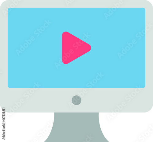 film making icon monitor screen and monitor