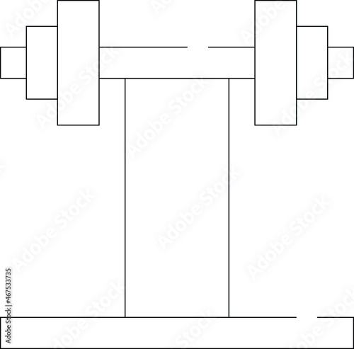 fitness icon bench press and gym