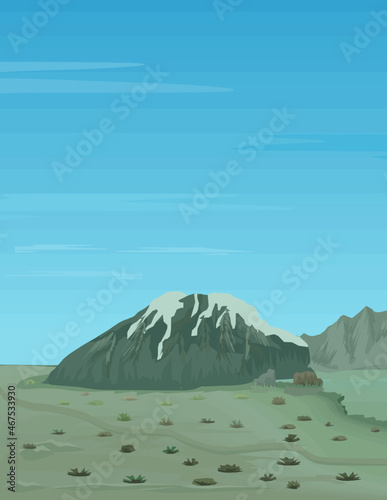 landscape vector illustration