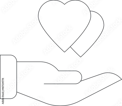 honeymoon icon hand  and gesture