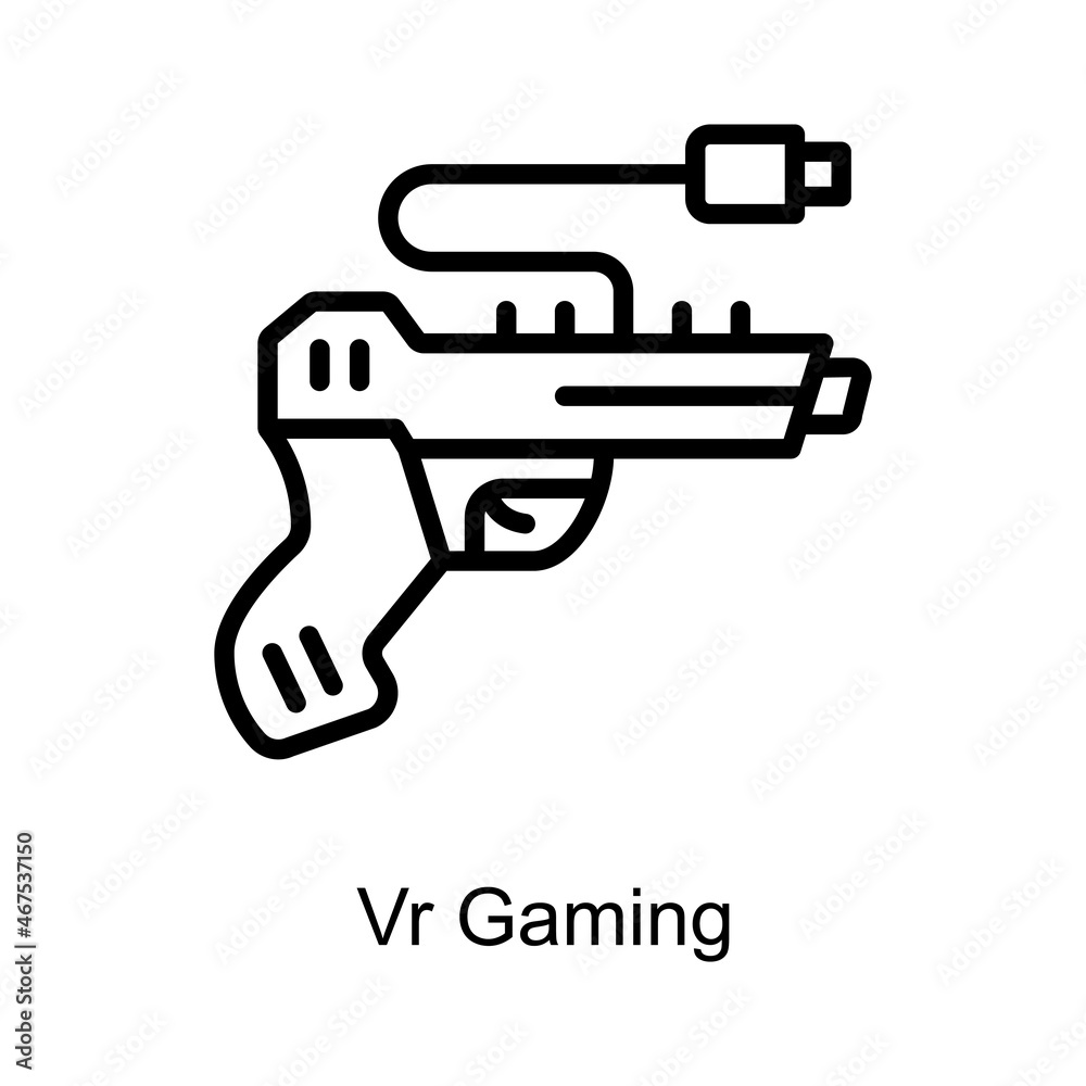 Vr Gaming Trendy icon isolated on white and blank background for your design