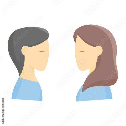 lover for wedding color illustration