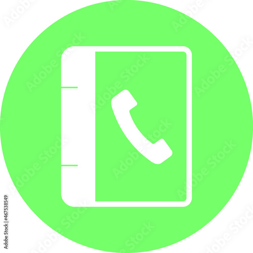 Phone book Isolated Vector icon which can easily modify or edit

