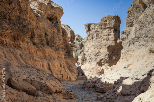 sesriem canyon dry desert landscape photo