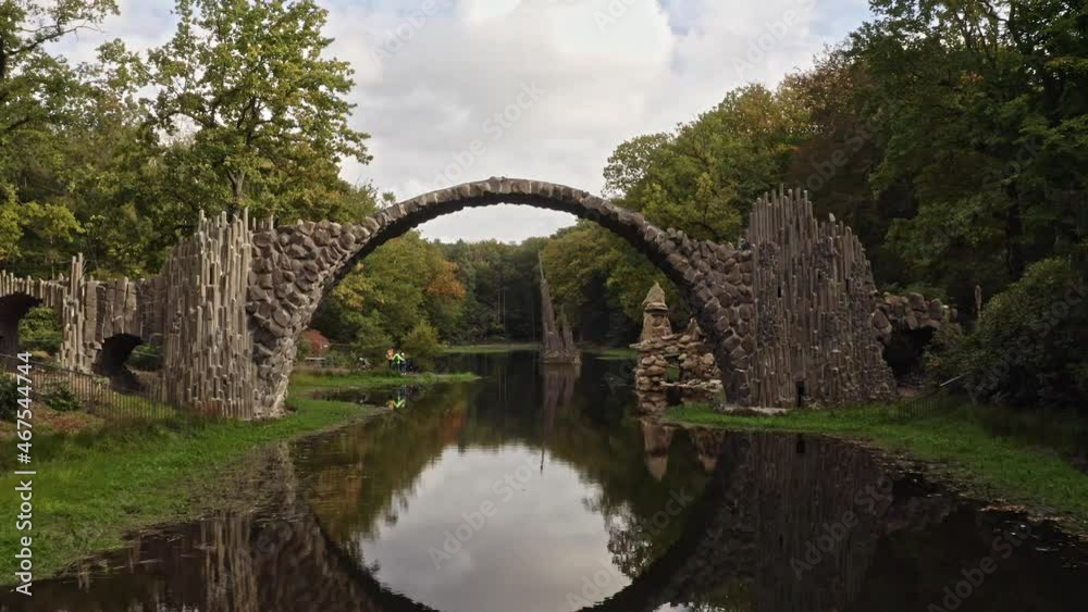Rakotzbrücke Teufelsbrücke Kromlau, Sachsen, Germany. Rakotzbrücke Teufelsbrücke Kromlau, Sachsen, Germany.