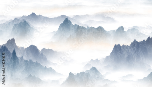 Wallpaper Mural mountains and clouds Torontodigital.ca