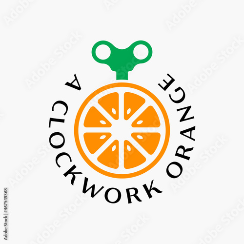 A clockwork orange logo and icon