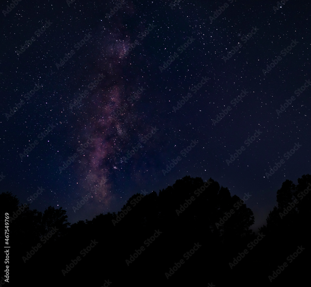 Milky Way rising over Raeford North Carolina