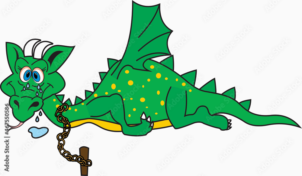 Fototapeta premium Chained dragon
