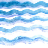 Background with a pattern of blue and white waves