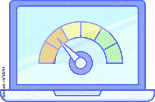 Speed test Isolated Vector icon which can easily modify or edit

