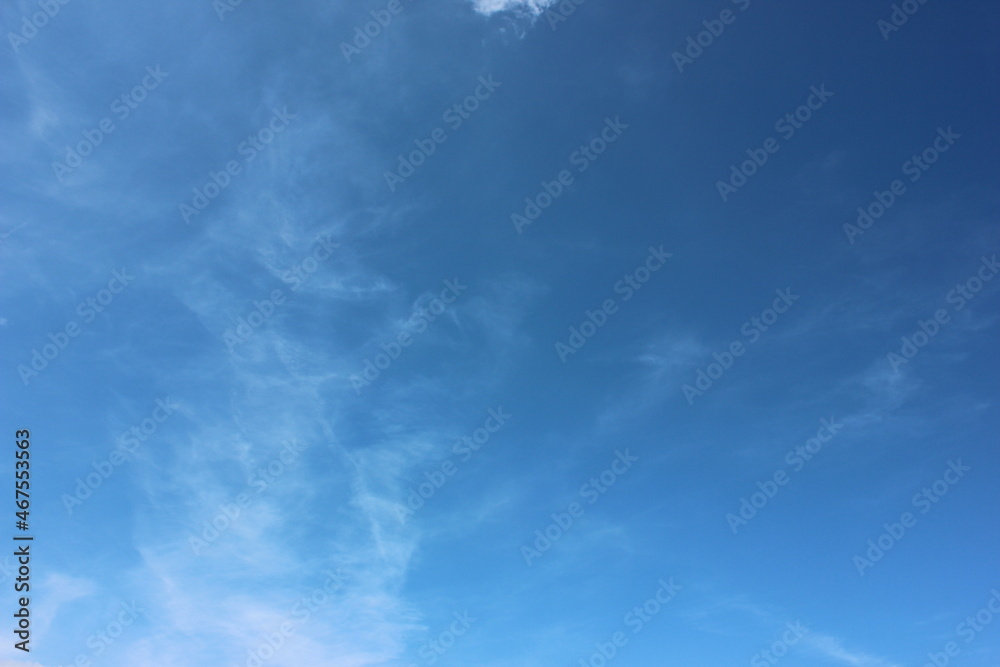 Obraz premium beautiful blue sky with white soft clouds
