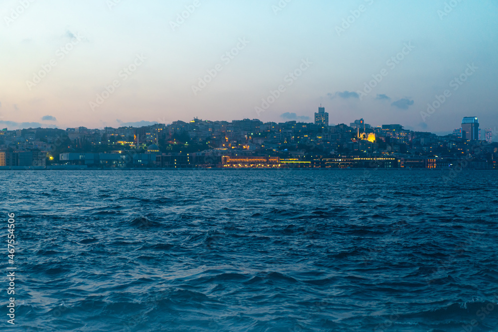 Istanbul city panorama over the Golden Horn