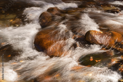 Stream of mountain water from Retezat Nnational park photo