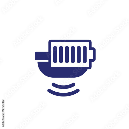 sensor with a full battery icon