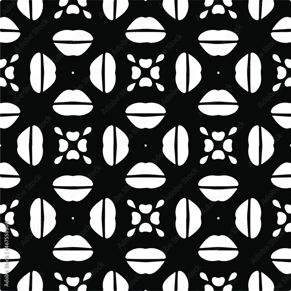 Vector seamless pattern. Modern stylish texture. Composition from regularly repeating geometrical element. Monochrome, simple. Vector illustrations. Black and white pattern.
Vector seamless pattern. Modern stylish texture. Composition from regularly repeating geometrical element. Monochrome, simple. Vector illustrations. Black and white pattern.