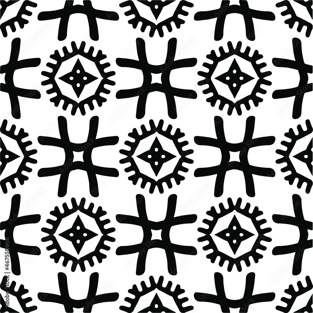 Vector seamless pattern. Modern stylish texture. Composition from regularly repeating geometrical element. Monochrome, simple. Vector illustrations. Black and white pattern. Vector seamless pattern. Modern stylish texture. Composition from regularly repeating geometrical element. Monochrome, simple. Vector illustrations. Black and white pattern.