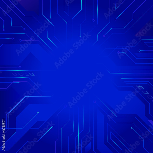 Vector illustration of futuristic circuit board pattern. Abstract technology digital background photo