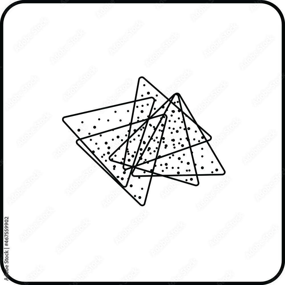 Tortilla Line Icon vector On White Background