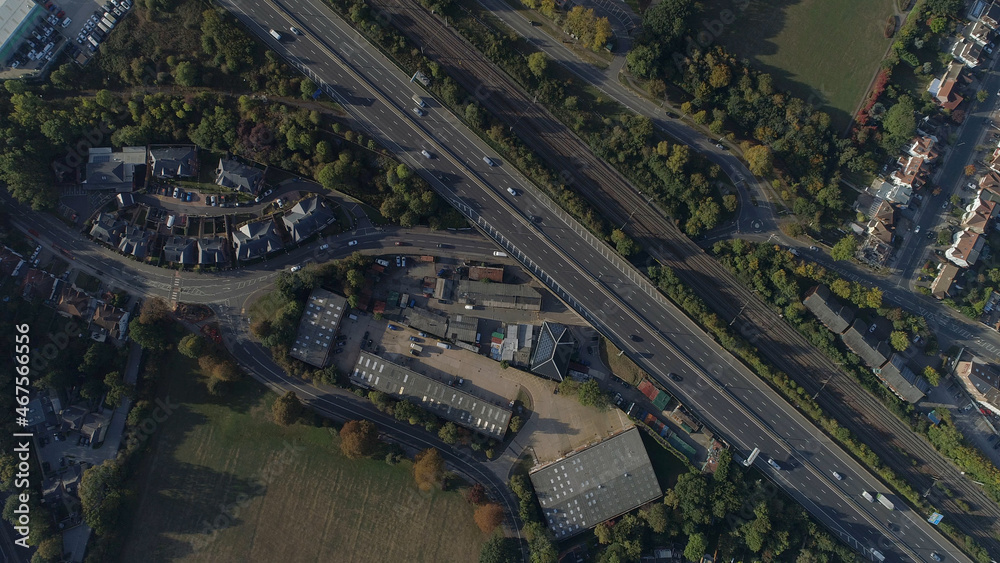 Aerials North London Near Wembley Stadium, London, England, Suburban