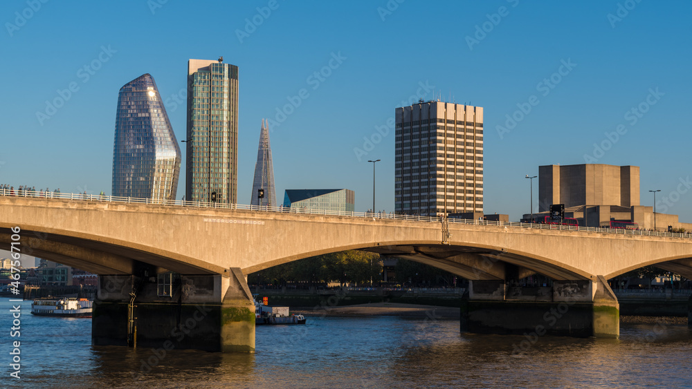 London, England, City Area Waterloo bridge Central