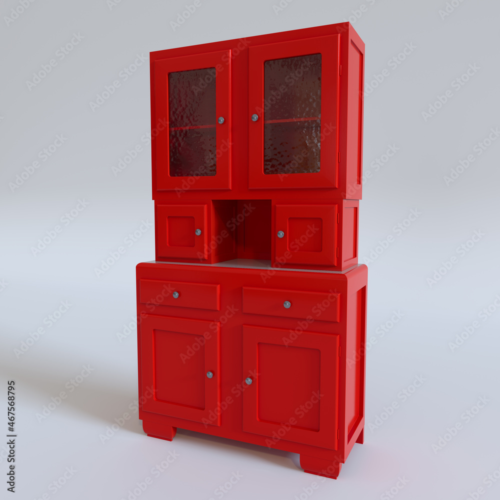 Obraz premium Meuble de cuisine des années 1950