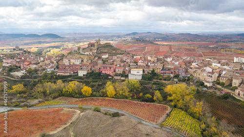 views of san vicente de la sonsierra town, spain photo