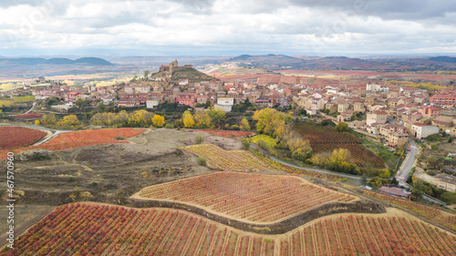 views of san vicente de la sonsierra town, spain photo