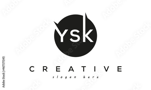 YSK creative circle letters logo design victor photo