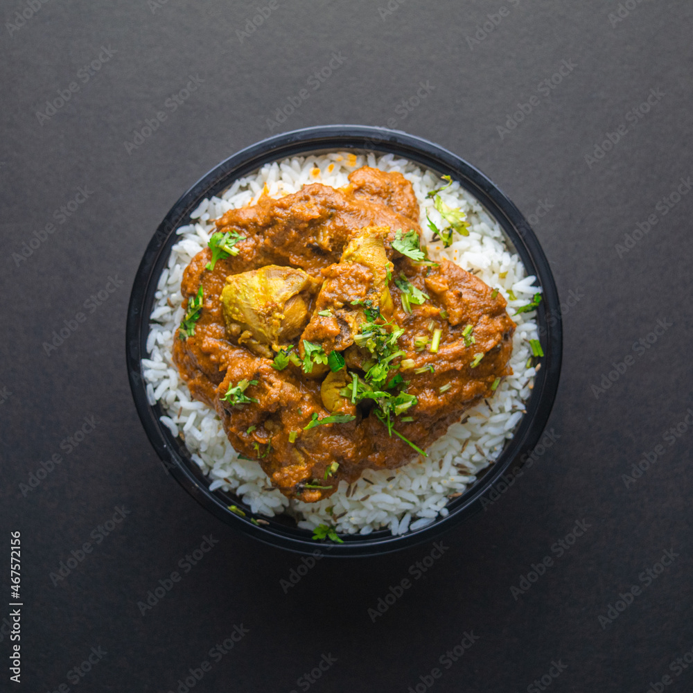 Rice Bowl with vegetables and chicken Rice Bowl with vegetables and chicken