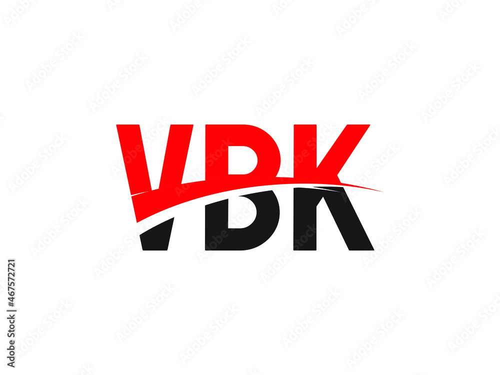 VBK Letter Initial Logo Design Vector Illustration VBK Letter Initial Logo Design Vector Illustration
