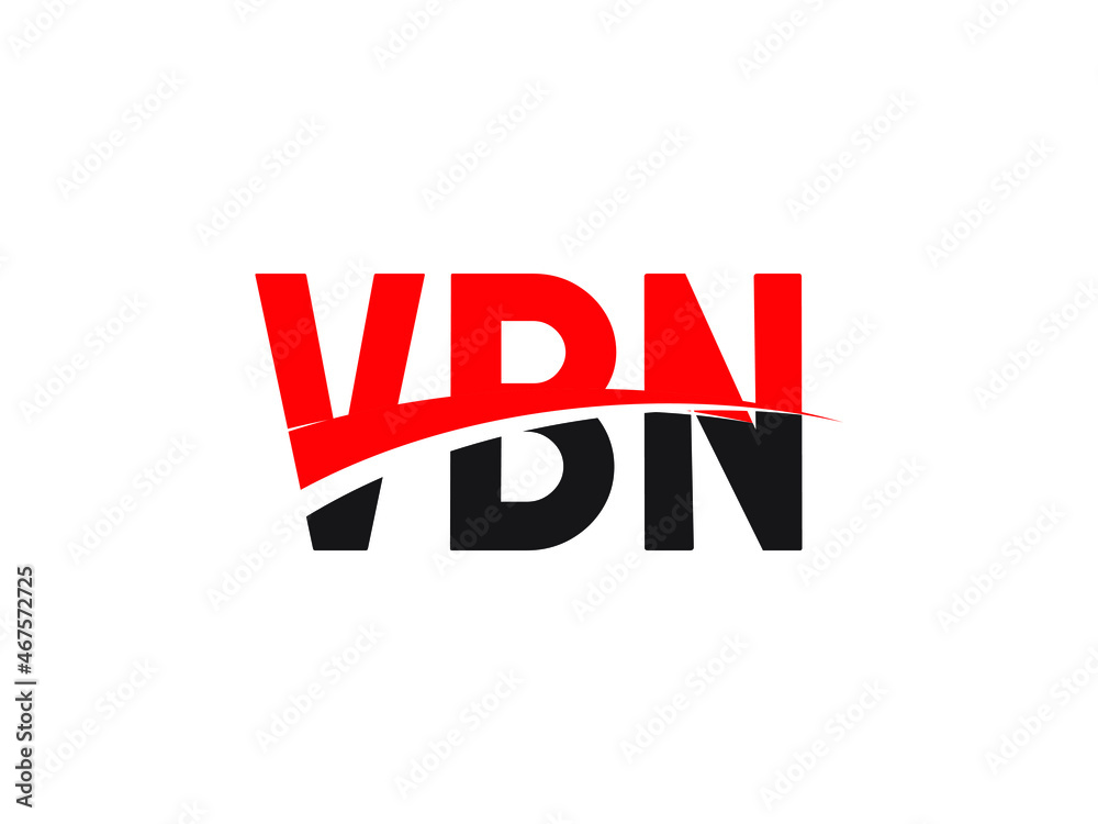 VBN Letter Initial Logo Design Vector Illustration