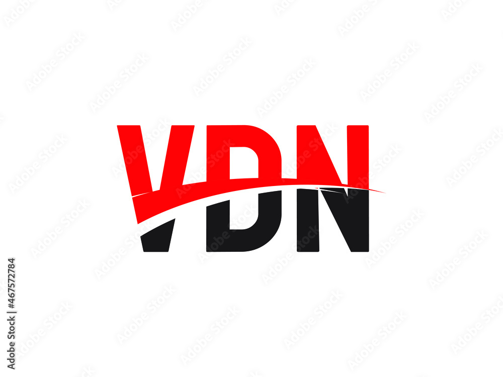 VDN Letter Initial Logo Design Vector Illustration