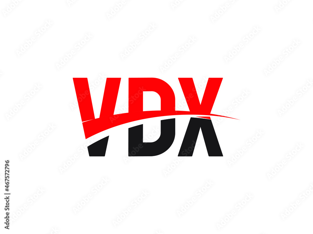 VDX Letter Initial Logo Design Vector Illustration VDX Letter Initial Logo Design Vector Illustration