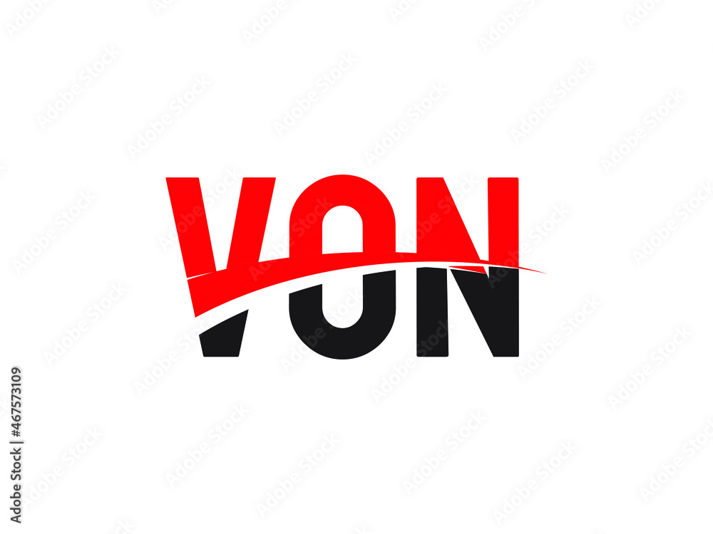 VON Letter Initial Logo Design Vector Illustration VON Letter Initial Logo Design Vector Illustration