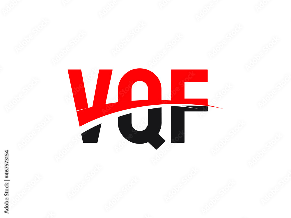 VQF Letter Initial Logo Design Vector Illustration