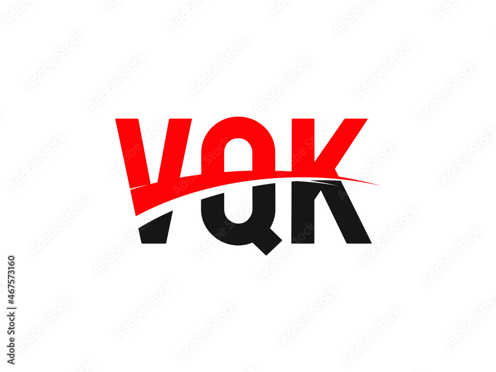VQK Letter Initial Logo Design Vector Illustration