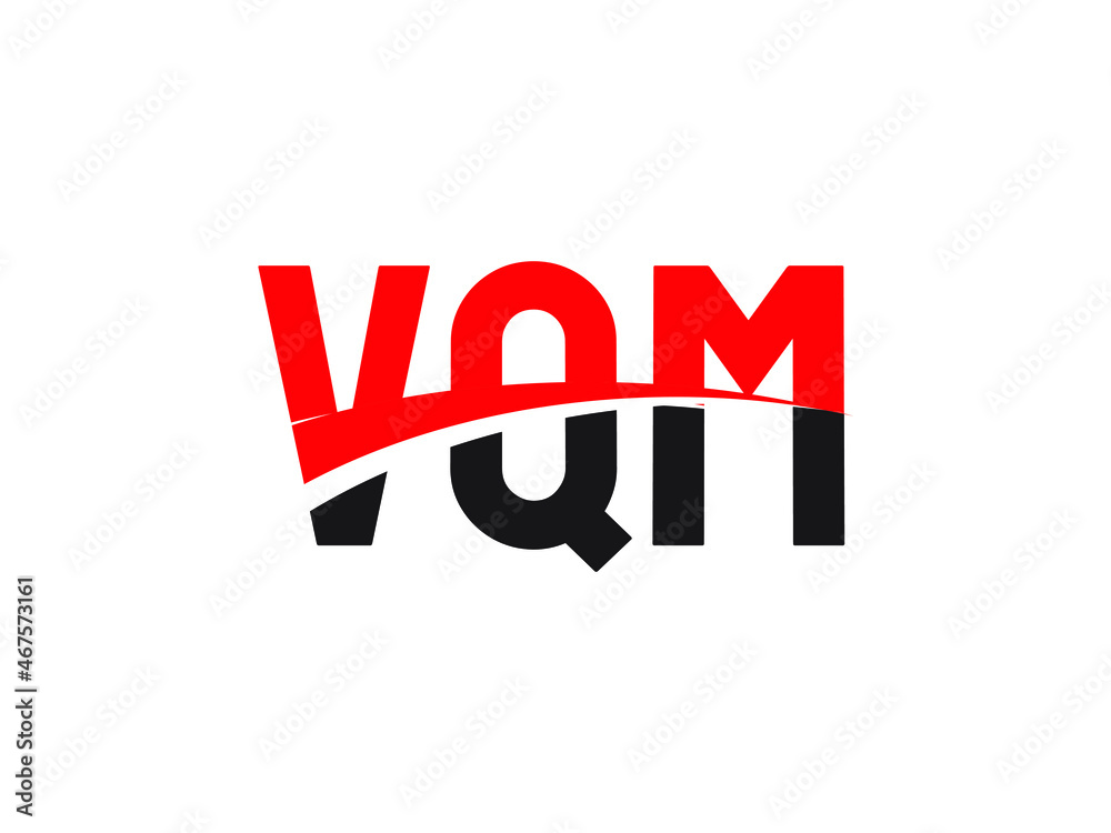 VQM Letter Initial Logo Design Vector Illustration