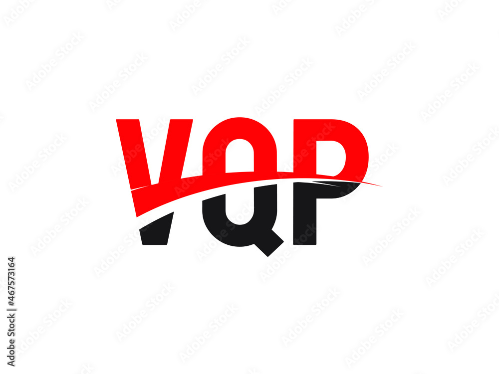 VQP Letter Initial Logo Design Vector Illustration