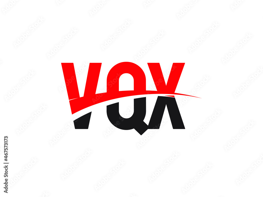 VQX Letter Initial Logo Design Vector Illustration